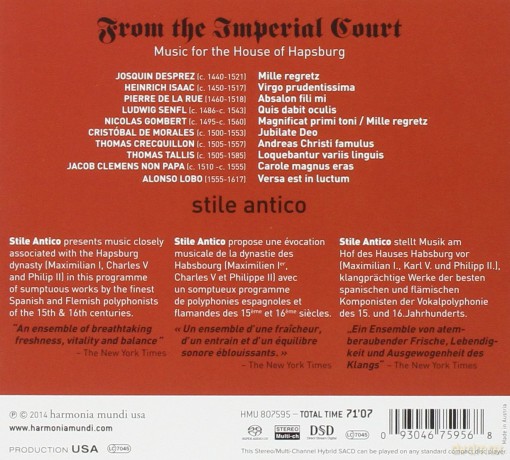 Stile Antico: From The Imperial Court [SACD]