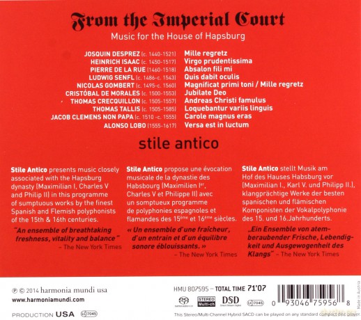 Stile Antico: From The Imperial Court [SACD]