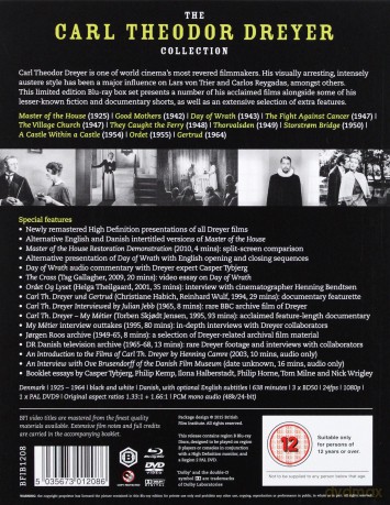 Carl Theodor Dreyer Collection (Limited Edition) (Będziesz szanował żonę swoją / Dzień gniewu / Słowo / Gertruda) [3xBlu-Ray]+[DVD]