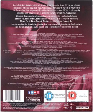 Bunuel (Dziennik panny służącej / Piękność dnia / Mleczna droga / Tristana / Dyskretny urok burżuazji / Widmo wolności / Mroczny przedmiot pożądania) [BOX] [7xBlu-Ray]