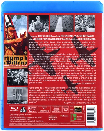 The Triumph of the Will (Triumf woli) [Blu-ray]