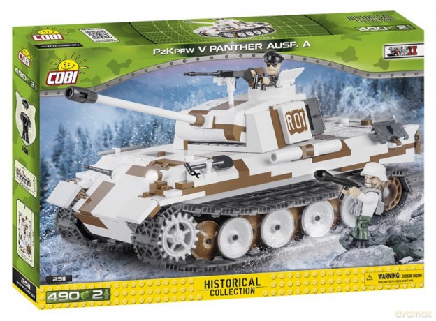 SMALL ARMY 490 elementów Panzer V Panther Ausf. A - niemiecki czołg średni [KLOCKI]
