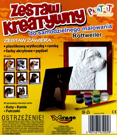 Zestaw kreatywny Rottweiler