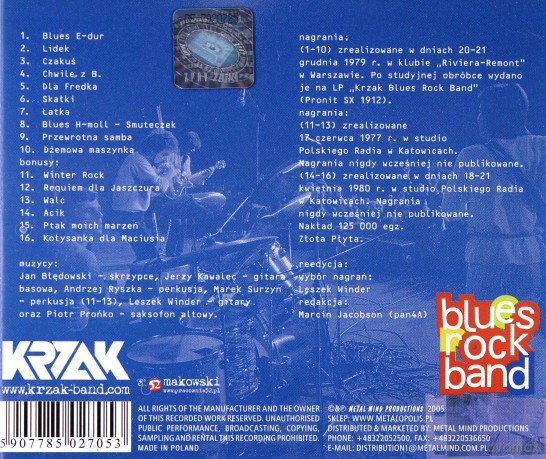 Krzak: Blues Rock Band + Bonusy (Reedycja) [CD]