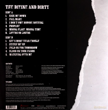 Kris Barras Band: The Divine And Dirty [Winyl]