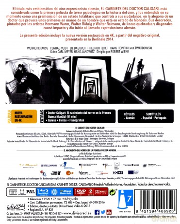 El gabinete del Doctor Caligari [Blu-Ray]+[DVD]