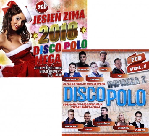 Jesień Zima 2018 Disco Polo MEGA Hits / Impreza z Disco Polo vol. 1 Pakiet [4CD]