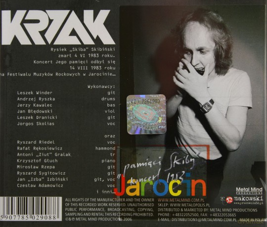 Krzak: Pamięci Skiby (Jarocin 1983) [CD]