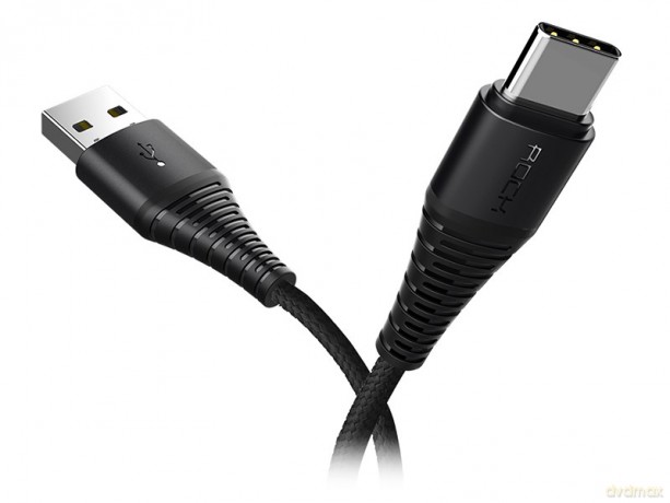 Kabel USB-C ROCK Typ C Wzmacniany Nylonowy 200 cm