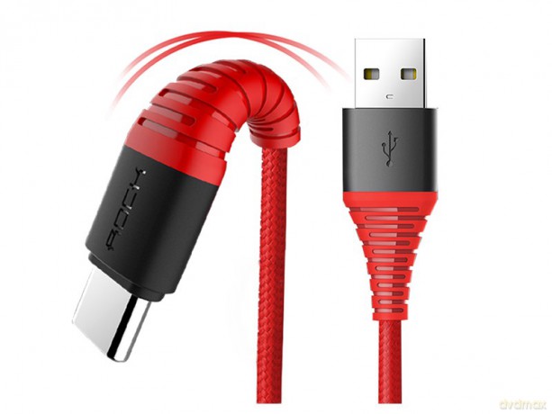 Kabel USB-C ROCK Typ C Wzmacniany Nylonowy 200 cm