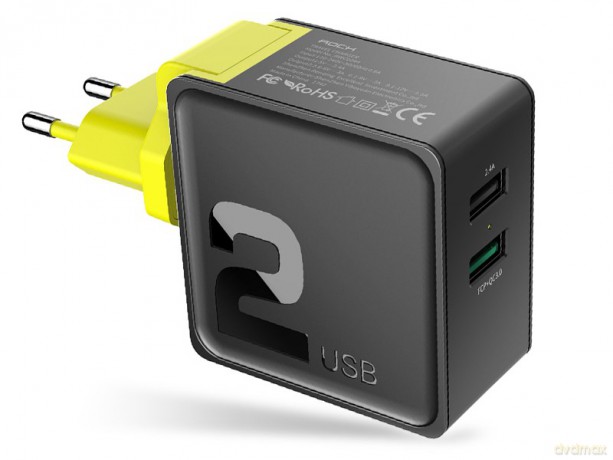 Ładowarka Sieciowa USB ROCK 2,4A Quick Charge 3.0