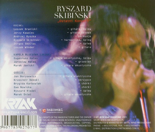 Krzak, Ryszard Skibiński + Goście: Ostatni Koncert + Bonusy (Reedycja) [CD]