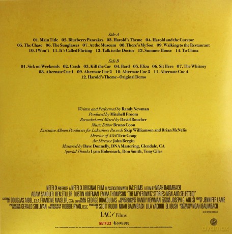 Randy Newman: The Meyerowitz Stories soundtrack [Winyl]