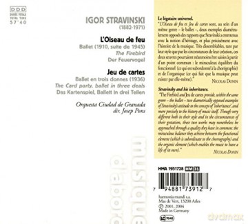 Stravinsky: L Oiseau De Feu Orquesta Ciudad De Granada (digipack) [CD]