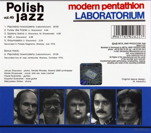 Laboratorium: Modern Penthathlon (Remastered + Bonus Tracks) (digipack) [CD]