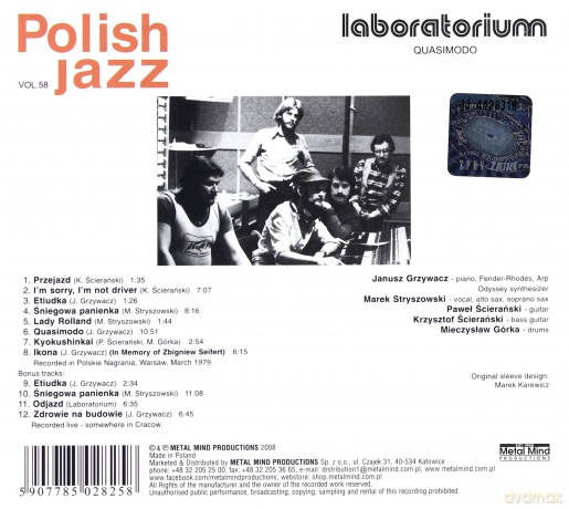 Laboratorium: Quasimodo (digipack) [CD]