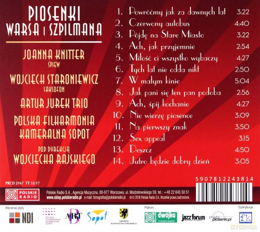 Polska Filharmonia Kameralna Sopot: Piosenki Warsa i Szpilmana [CD]