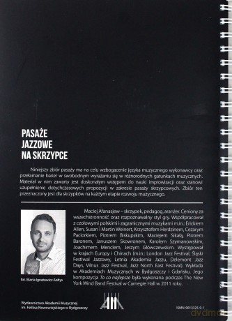 Pasaże jazzowe na skrzypce - Afanasjew [KSIĄŻKA]