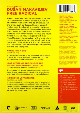 Criterion Collection: Eclipse 18: Dusan Makavejev [3DVD]