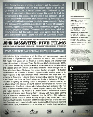 Criterion Collection: John Cassavetes - Five Films [5xBlu-Ray]