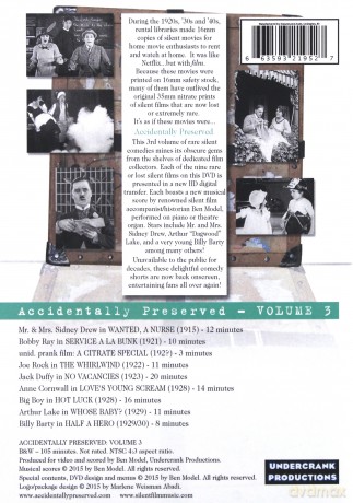 Accidentally Preserved: volume 3 [DVD]