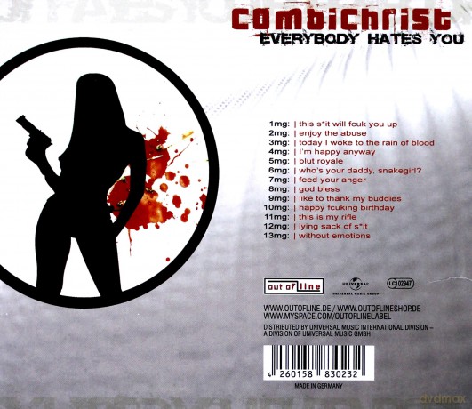 Combichrist: Everybody Hates You [CD]