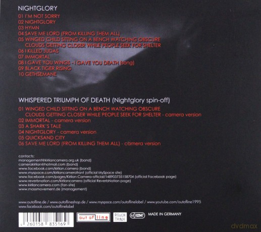 Kirlian Camera: Nightglory (Deluxe Edition) (digipack) [2CD]
