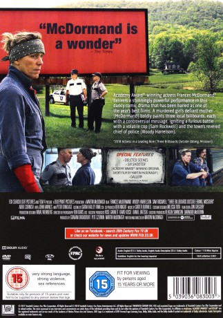 Three Billboards Outside Ebbing, Missouri [DVD]