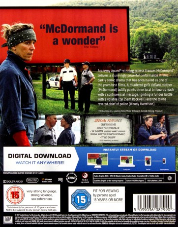 Three Billboards Outside Ebbing, Missouri [Blu-Ray]