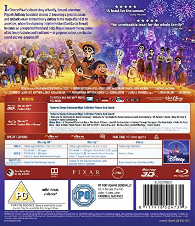 Coco [Blu-ray 3D]+[2xBlu-Ray]
