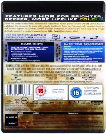 Gladiator [Blu-Ray 4K]+[Blu-Ray]