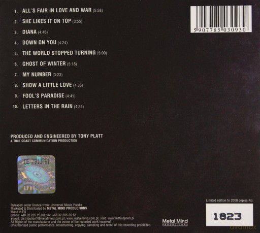 Lillian Axe: Love And War (Remastered) (digipack) [CD]