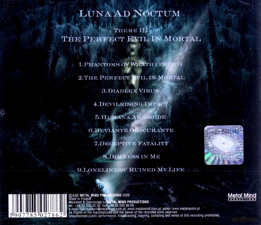 Luna Ad Noctum: The Perfect Evil In Mortal [CD]