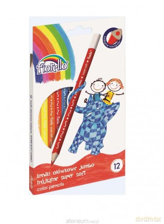 Kredki Super Soft Jumbo 12 kolorów