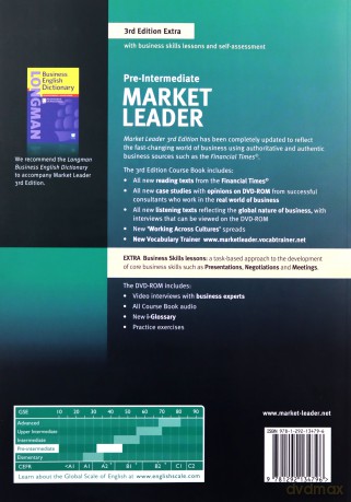 Market Leader 3E Extra Pre-Intermediate podrecznik [KSIĄŻKA]