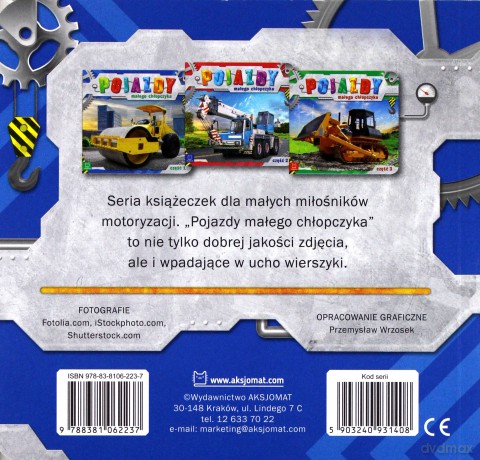 Pojazdy małego chłopczyka. Część 1 [KSIĄŻKA]