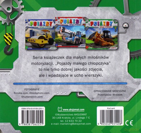 Pojazdy małego chłopczyka. Część 3 [KSIĄŻKA]