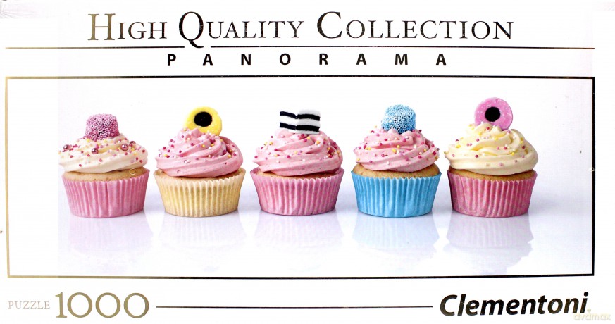 CLEMENTONI 1000 el. Panorama High Quaity Liquorice Cupcakes [PUZZLE]