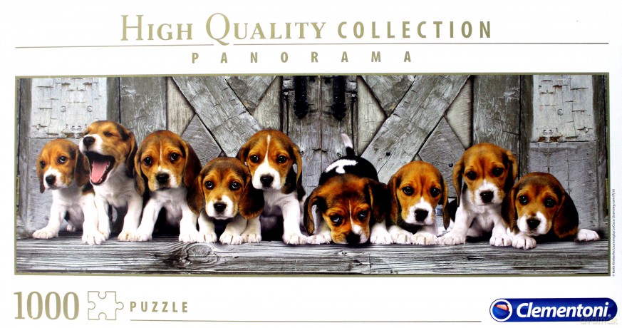 CLEMENTONI 1000 el. Panorama High Quality Beagles [PUZZLE]