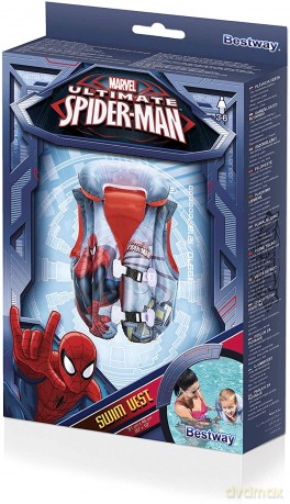 Dmuchana kamizelka do nauki pływania Spiderman 51x46 cm