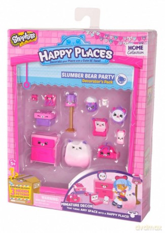 Happy places S2, Zestaw dekoratora Slumber Bear Party [FIGURKA]