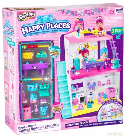 Happy Places Zestaw Happy Home - Pokój gier i pralnia [FIGURKA]