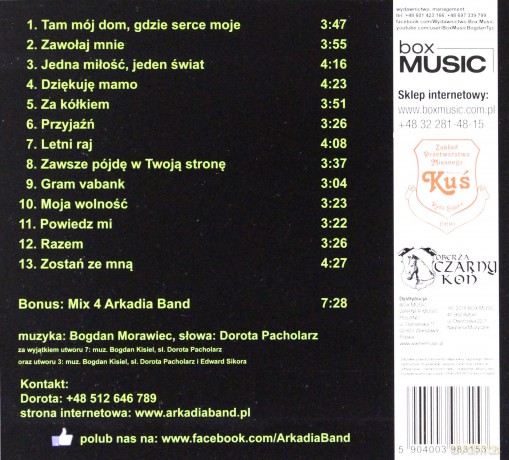 Arkadia Band: Tam Moj Dom, Gdzie Serce Moje [CD]