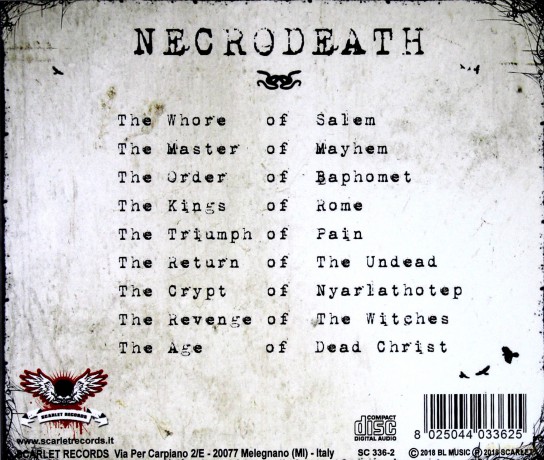 Necrodeath: The Age Of The Dead Christ [CD]