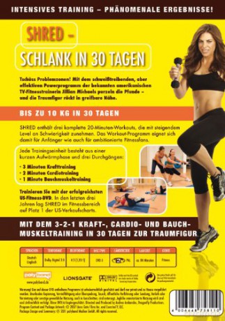 Jillian Michaels - Shred: Schlank in 30 Tagen [DVD]