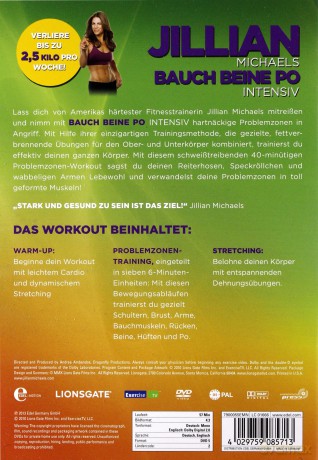Jillian Michaels - Bauch, Beine, Po intensiv [DVD]