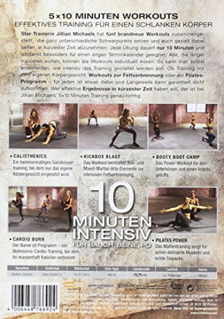 Jillian Michaels - 10 Minuten Intensiv fur Bauch, Beine, Po [DVD]