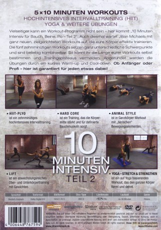 Jillian Michaels - 10 Minuten Intensiv (Teil 2) [DVD]