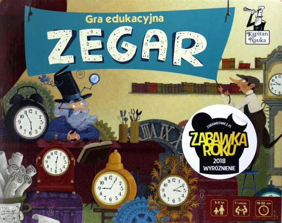 Kapitan Nauka. Gra edukacyjna Zegar [GRA PLANSZOWA]