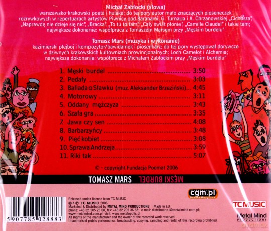 Tomasz Mars: Męski Burdel [CD]
